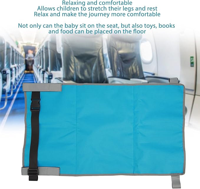 Extensor de asiento avión para niños azul celeste miniatura 3