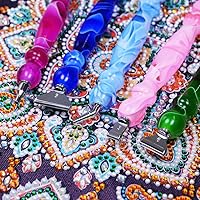 Vista 2 de 14 Uds. De Acero Inoxidable Tornillo Puntas De Rosca De Diamante Pintura Arte Taladro Kit De Pluma De Acero Plata Puntas De Metal Grips Placers