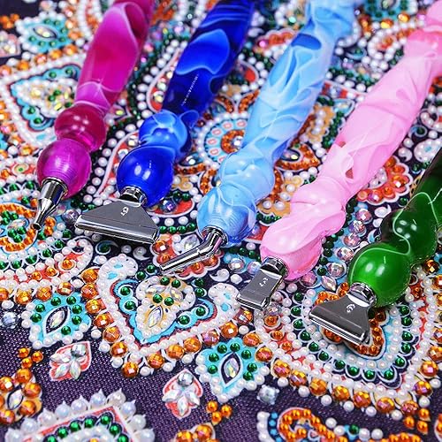 Miniatura 7 de Praise V Do Bolígrafo de pintura de diamante, bolígrafo de arte de diamante, kit de bolígrafo de pintura de diamante de resina 7D, accesorios de