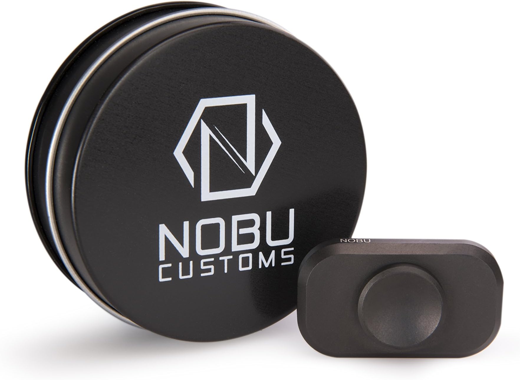 Minimalistic Brass Metal Fidget Spinner – EDC Fidget Anxiety Toy For Kids & Adults - Fiddle Sensory Toy For Fun Stress Relief, Boost Focus, Fight Autism, GAD, Bad Habits (Black)