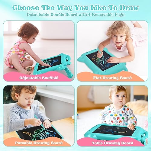 Miniatura 3 de RaceGT Tableta de escritura LCD de 12 pulgadas, tablero de dibujo con patas desmontables para niños, tablero de garabatos para niños y niñas, regalo