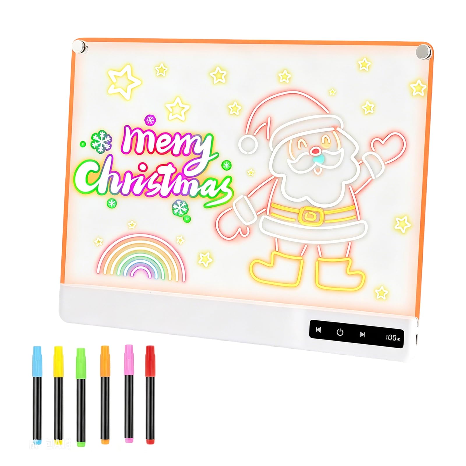 Tablero de escritura iluminado de 13.7 x 10 pulgadas anticaídas gracias a su asa integrada 7