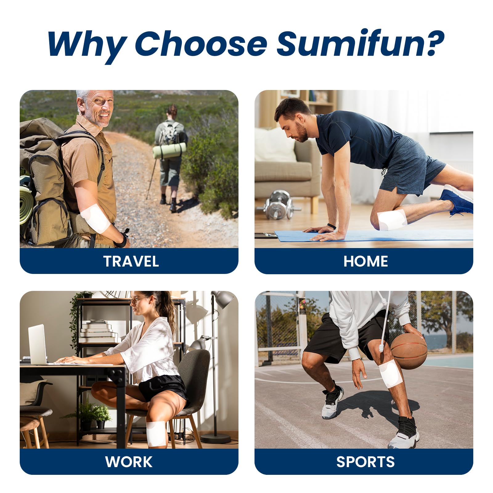 Sumifun 4% Lidocaine Knee Gel-Patches, Targeted Knee Pain Relief, 22 Count — Amazon image 7