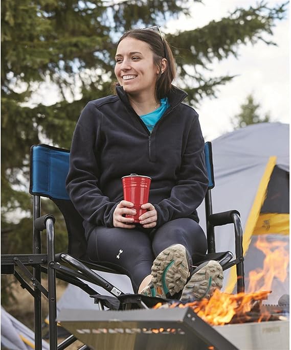 Guide Gear Directors Camp Chair, Oversized, Portable, Folding, 500-lb. Capacity Blue/Black
