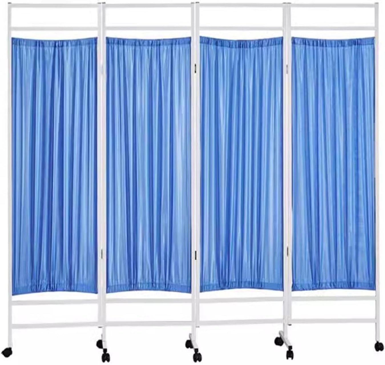 3 4 5 6 Panel Medical Mobile Privacy Screens, Folding Iron Frame Professional Hospital Grade Screen Partitions, Ward/Beauty Salon/Health Museum Standing Door Partition (Size : 3 Panels-W150c
