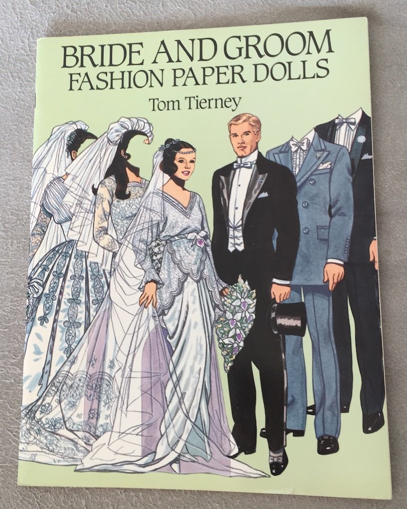 Bride and Groom Fashion Paper Dolls