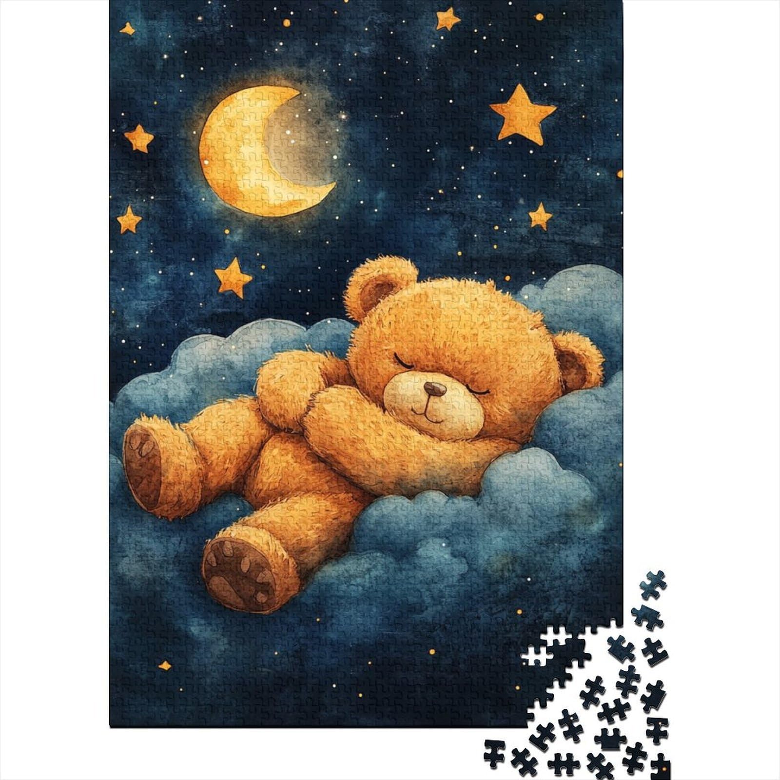 Teddy Bear Night Sky 1000 Piece Jigsaw Puzzle Adults Gift Decor nan