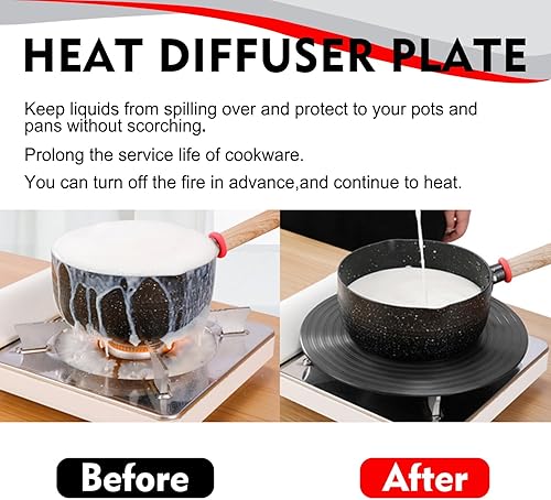 Miniatura 4 de Utensilios de cocina de protección con difusor de calor, grueso antideslizante para estufa de gas, adaptador de inducción de cocina, ahorro de
