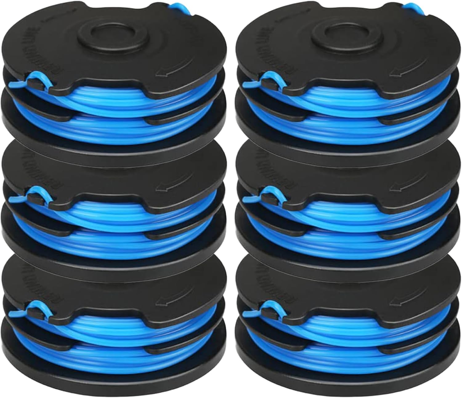 88512Replacement Spool Compatible with Toro 51488 51480,48V Electric String Trimmer,Spool Dual Line 0.065" 20ft -6Pack
