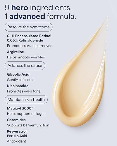 Miniatura 6 de Remedio para el envejecimiento saludable - Retinaldehído, resveratrol, ácido glicólico, argirelina, ácido ferúlico, matrixyl 3000 - Tratamiento