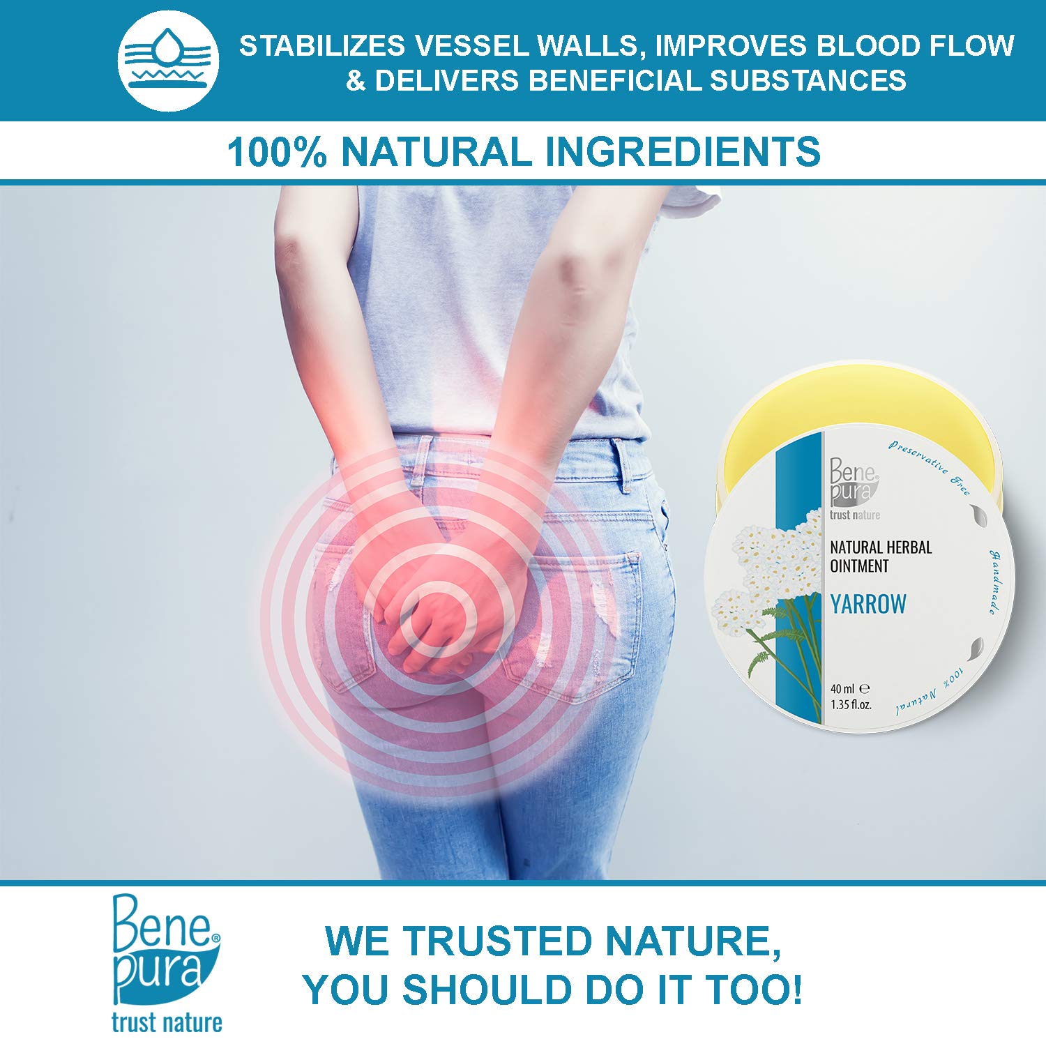 BenePura Hemorrhoids Ointment Treatment for Hemorrhoids, Anal Piles