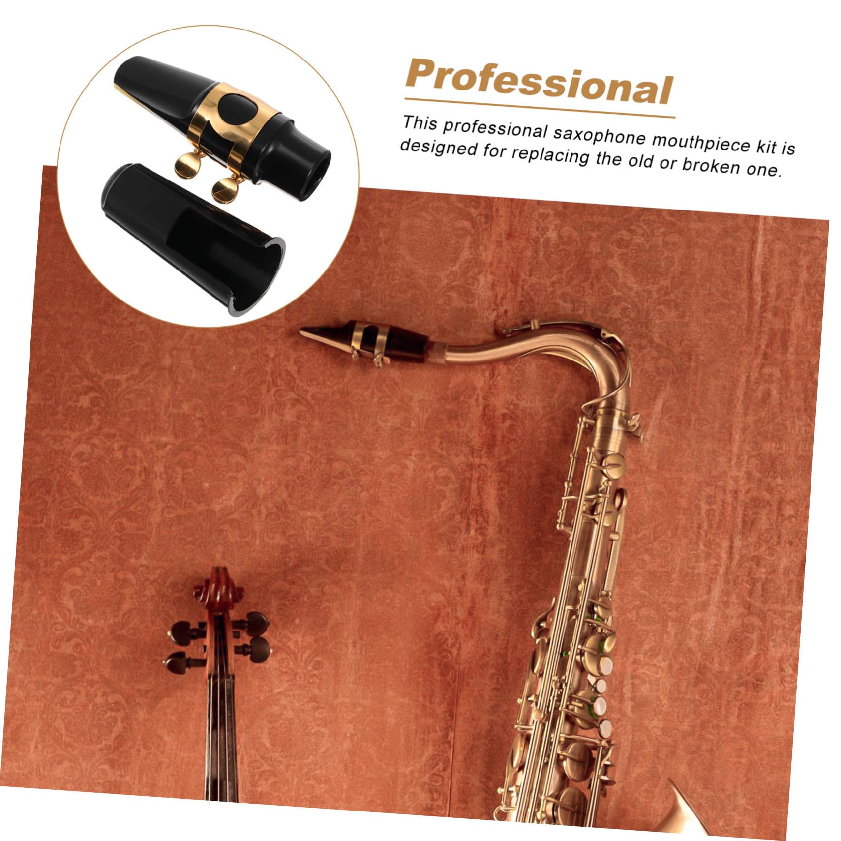 TOYANDONA 4sätze Altsaxophon Zubehör Mundstück Mit Metallklammer Naturrohrblätter Schutzhülle Für Optimale Klangqualität Und Praxisgerechte Nutzung Geeignet Für Musiker Und Anfänger