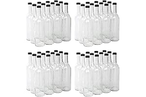 Bulk Sale of North Mountain Supply 750 ML Clear Glass Bordeaux Wine Bottle