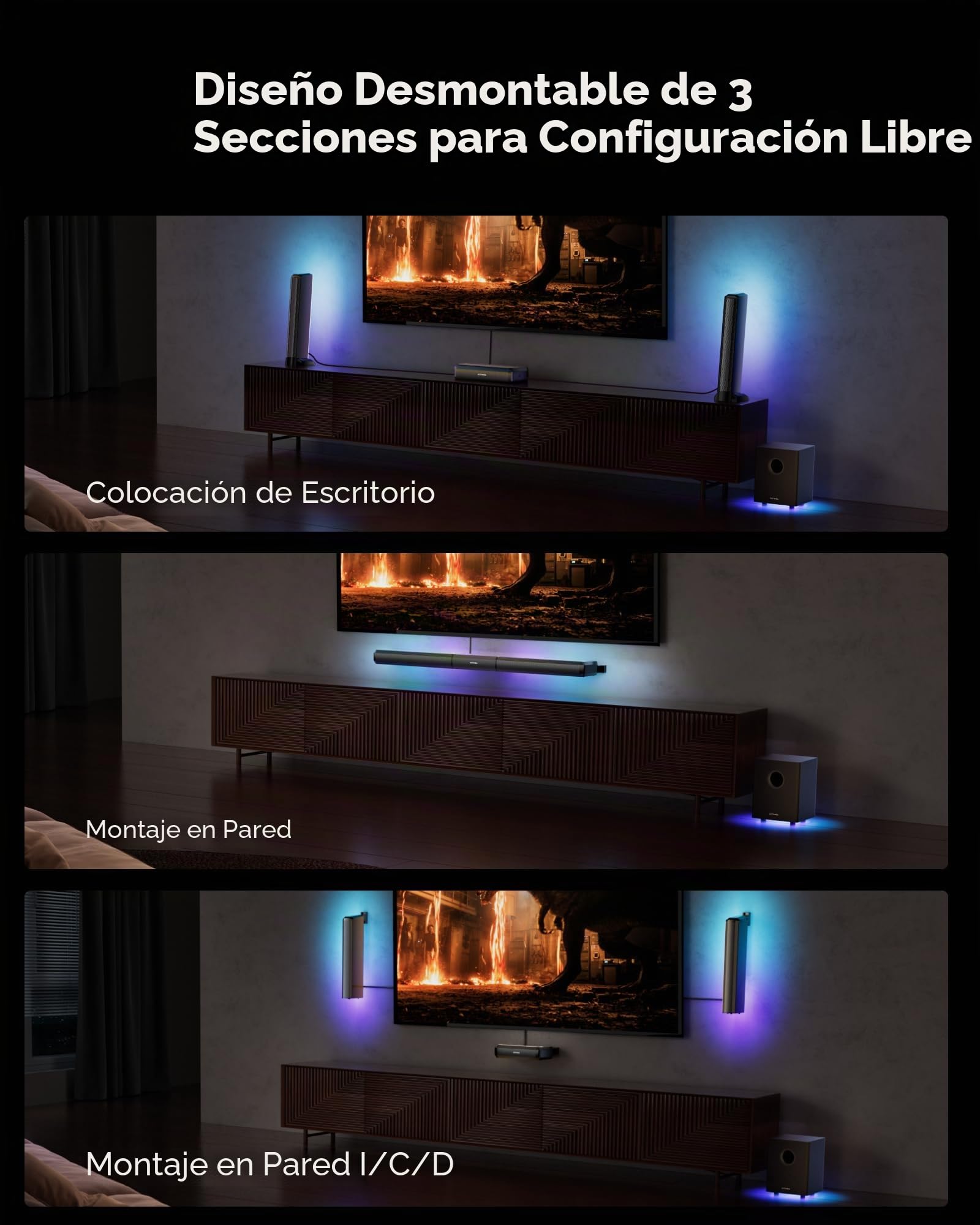 ULTIMEA Barra de sonido 5.1, Apollo S80