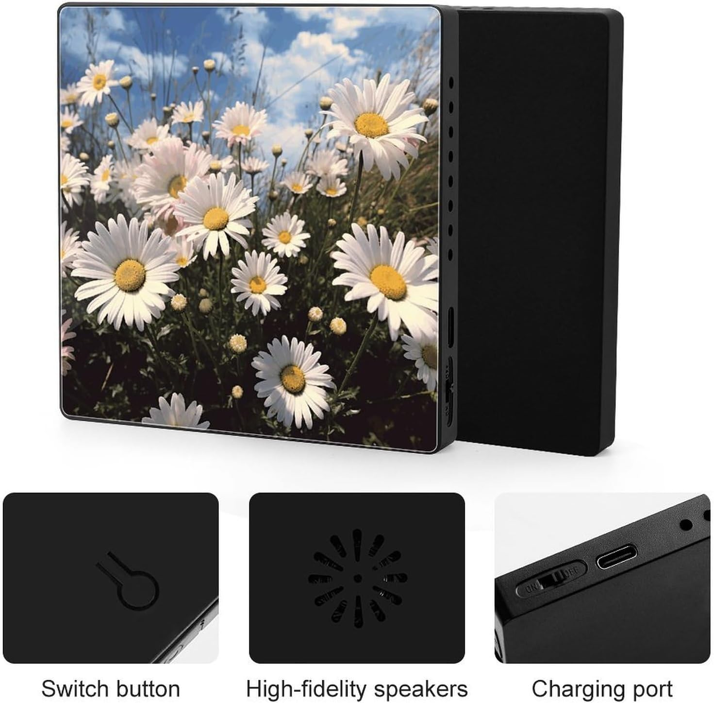 Beautiful Daisies Music Refrigerator Sticker image 4