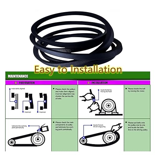 Miniatura 7 de 954-04219 754-04219 Cinturón de cubierta (12" x 103") para John Deere GX20072 GY20570 Cub Cadet LTX10145 LTX1046VT LT2000 LT-2200 MTD Troy-Bilt