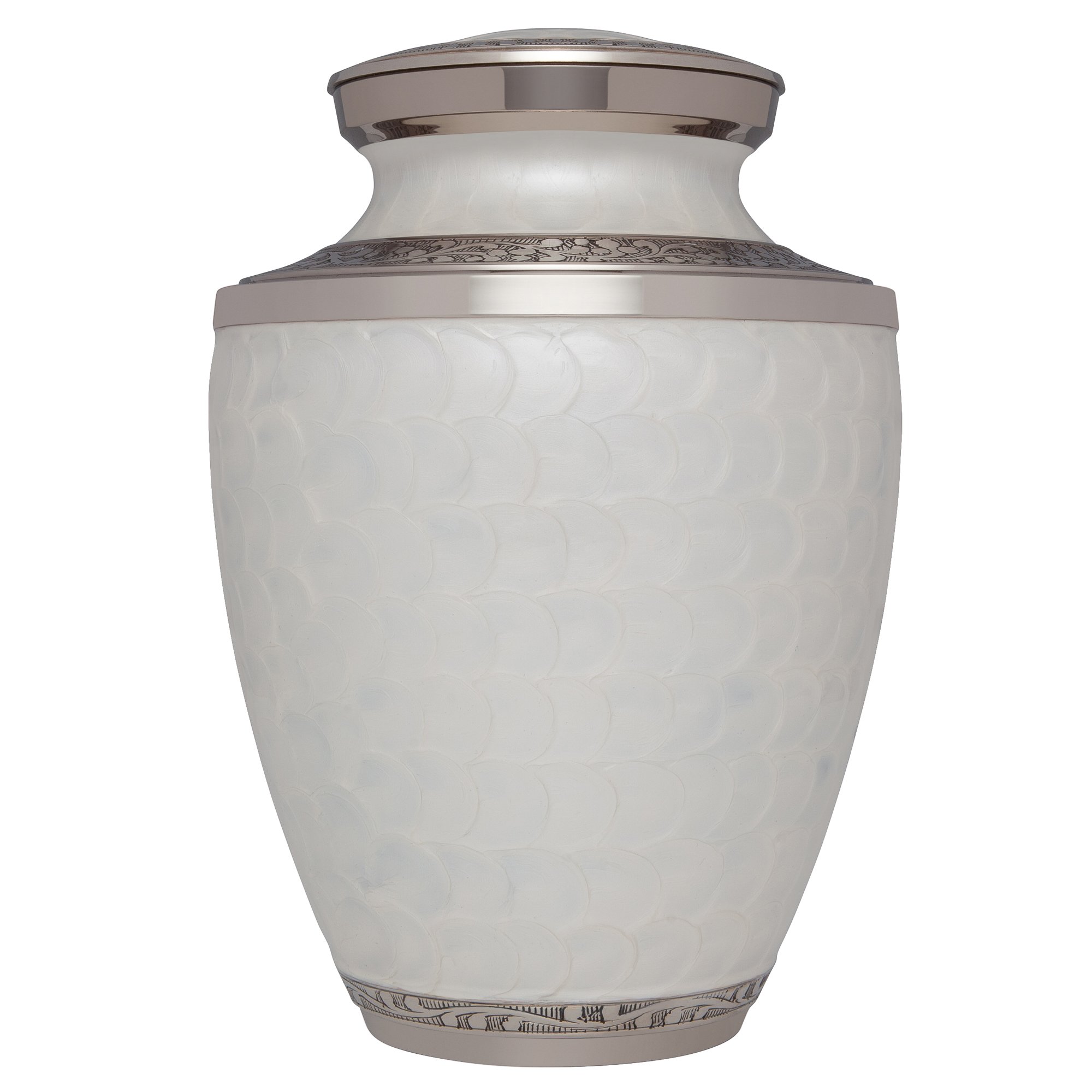 Buy Liliane Memorials White Funeral Urn Cremation Urn for Human Ashes