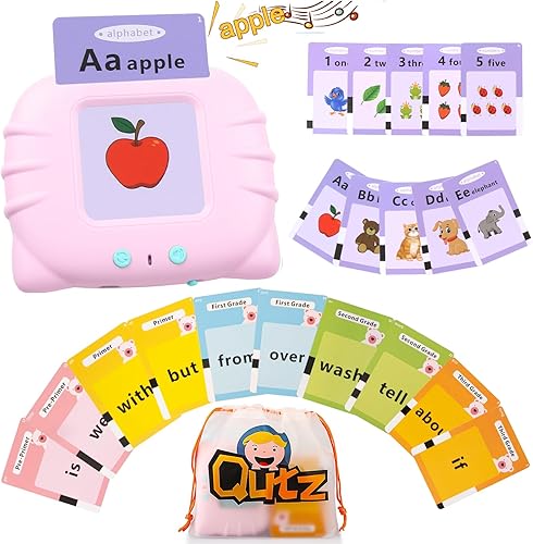 QuTZ ABC - Tarjetas didácticas de aprendizaje para niños de 2 a 4 años, juguetes para autismo, juguetes de terapia del habla, aprendizaje educativo,