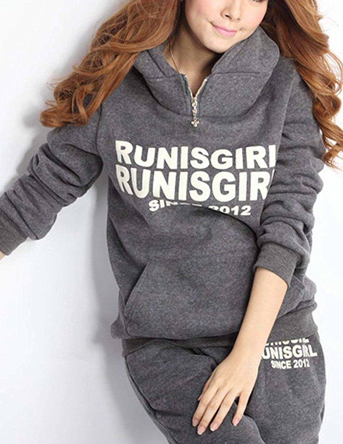 Survetement Femme Ensemble Jogging Survêtement Veste Sweat & Pantalon Sport & Gilet 3 pièce Sport Outwear
