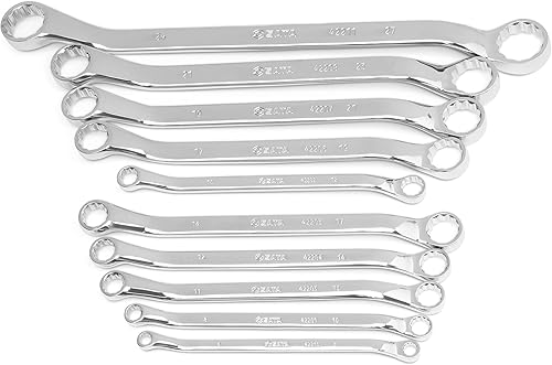 SATA ST09905 - Juego de bandejas de llave de caja doble de 40 grados, 10 piezas, totalmente pulido, color verde disponible en Yaxa Peru