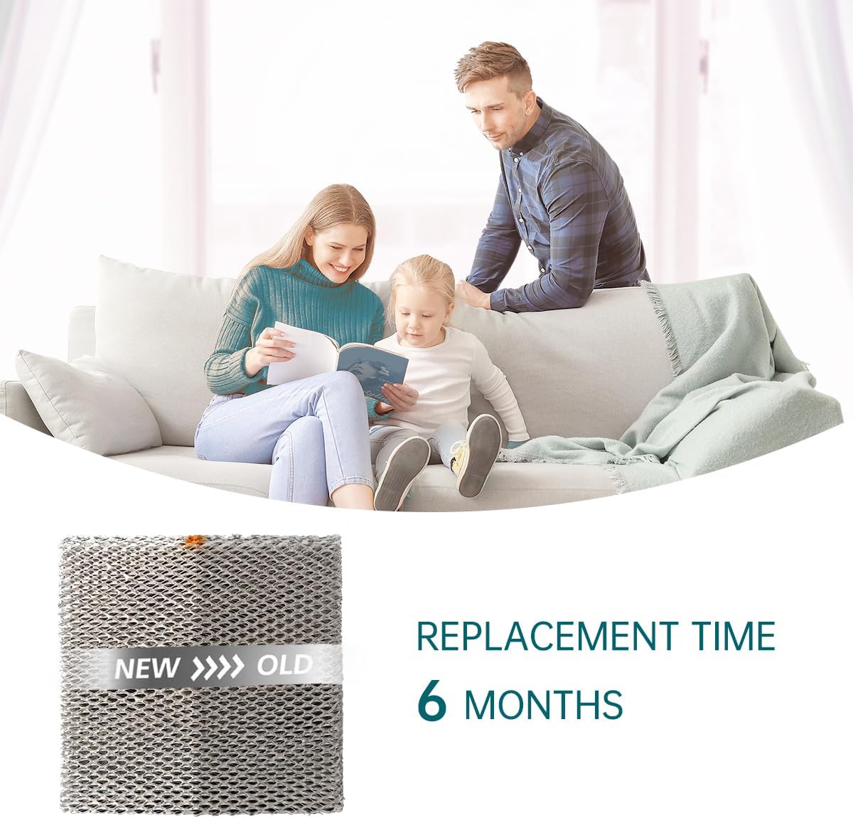 X2660 Humidifier Pad Water Panel Evaporator Compatible with Healthy Climate HCWB2-12A, HCWB3-12A, HCWBK12A, HCWBK12NC, WB2-12, WB3-12, WB-12, WB-12A, WB212 2 Packs