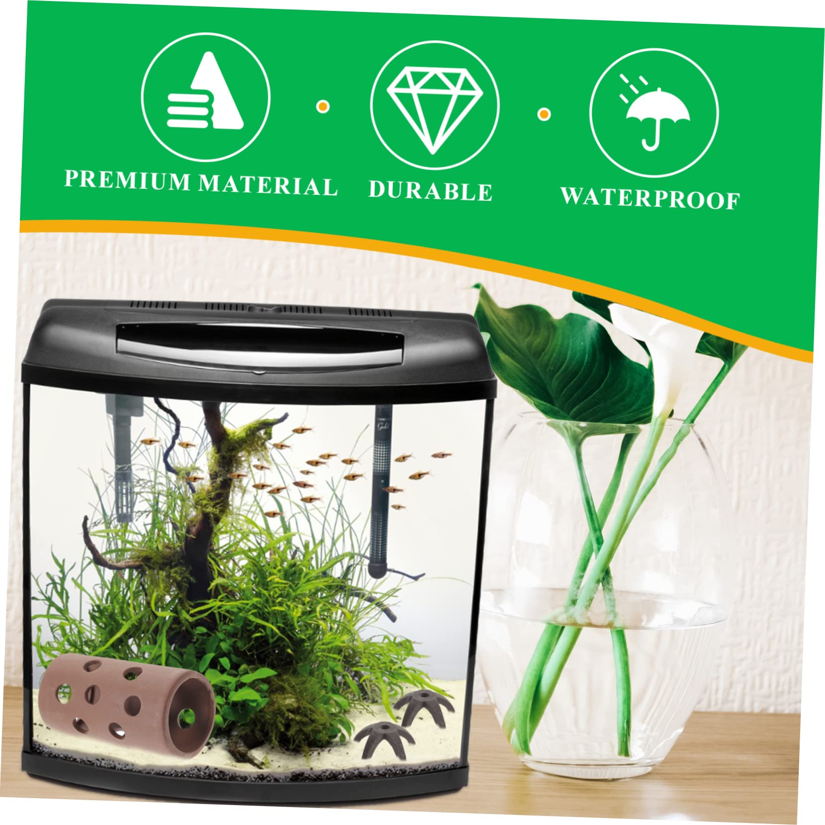 Sosoport 18stücke Teiliges Fisch Und Garnelenversteck Dekorative Aquarium Für Zucht Und Versteckmöglichkeiten Süßwasseraquarien