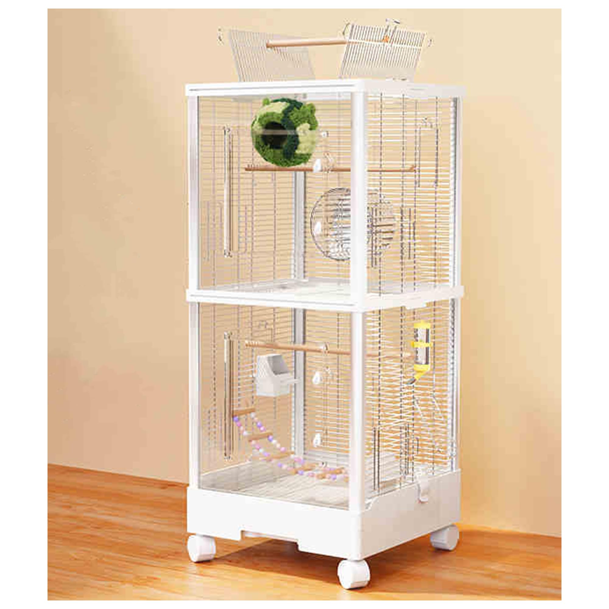 【10月31日まで】フクロモモンガ アクリルケージ 小物セット付き 10月31日まで】フクロモモンガ アクリルケージ 小物セット付き