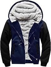 MACHLAB Men's Pullover Winter Workout Fleece Hoodie Jackets Full Zip Wool Warm Thick Coats