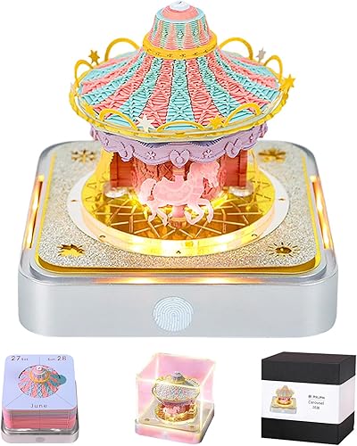 Miniatura 23 de RSLIPIN 3D Memo Pad Time Piece Calendar 2026,3D Calendar Memo Pad DIY Notes Notepad Paper Craft Art Romantic Tree House,2026 3D Desk Calendar With