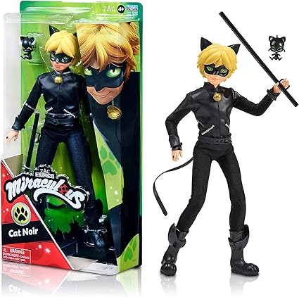 Bandai Miraculous Poupee Chat Noir Poupee Mannequin Articulee 26 Cm P Amazon Fr Jeux Et Jouets