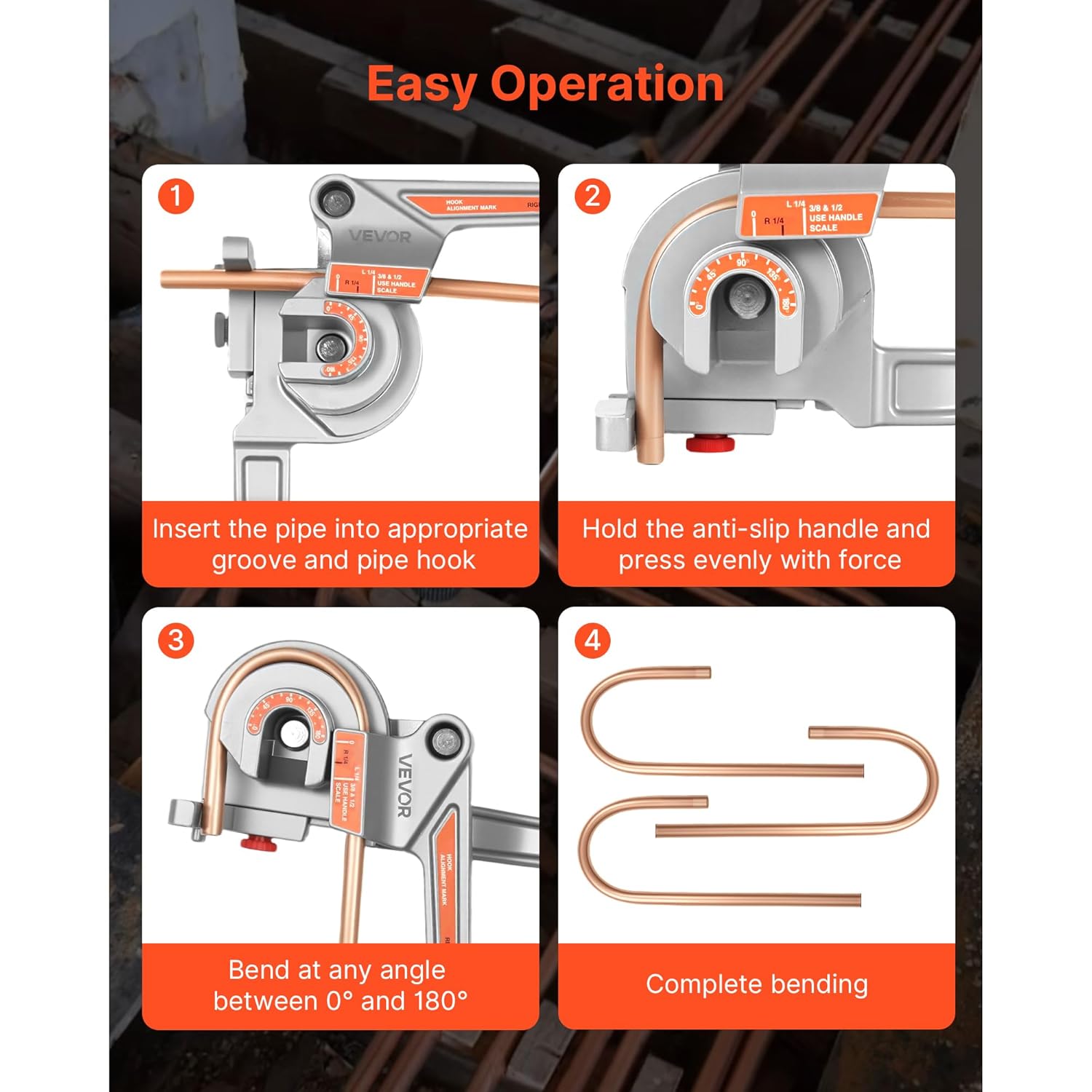 Easy Operation Steps for Pipe Bender