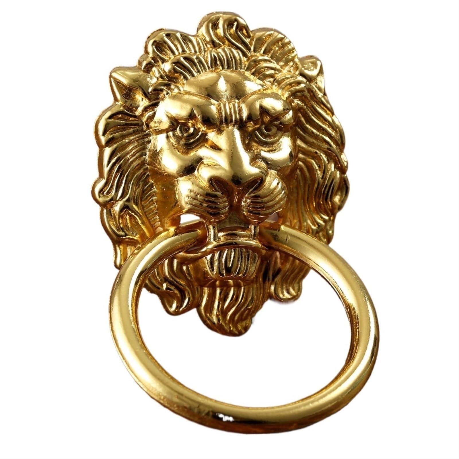 Liuchuchu 50X90mm Gold 1Pc Cupboard Handles Vintage Cabinet Knobs And Handles Furniture Door Antique Drawer Pull Handle Knob Ring Small(50X90mm Gold 1Pc)