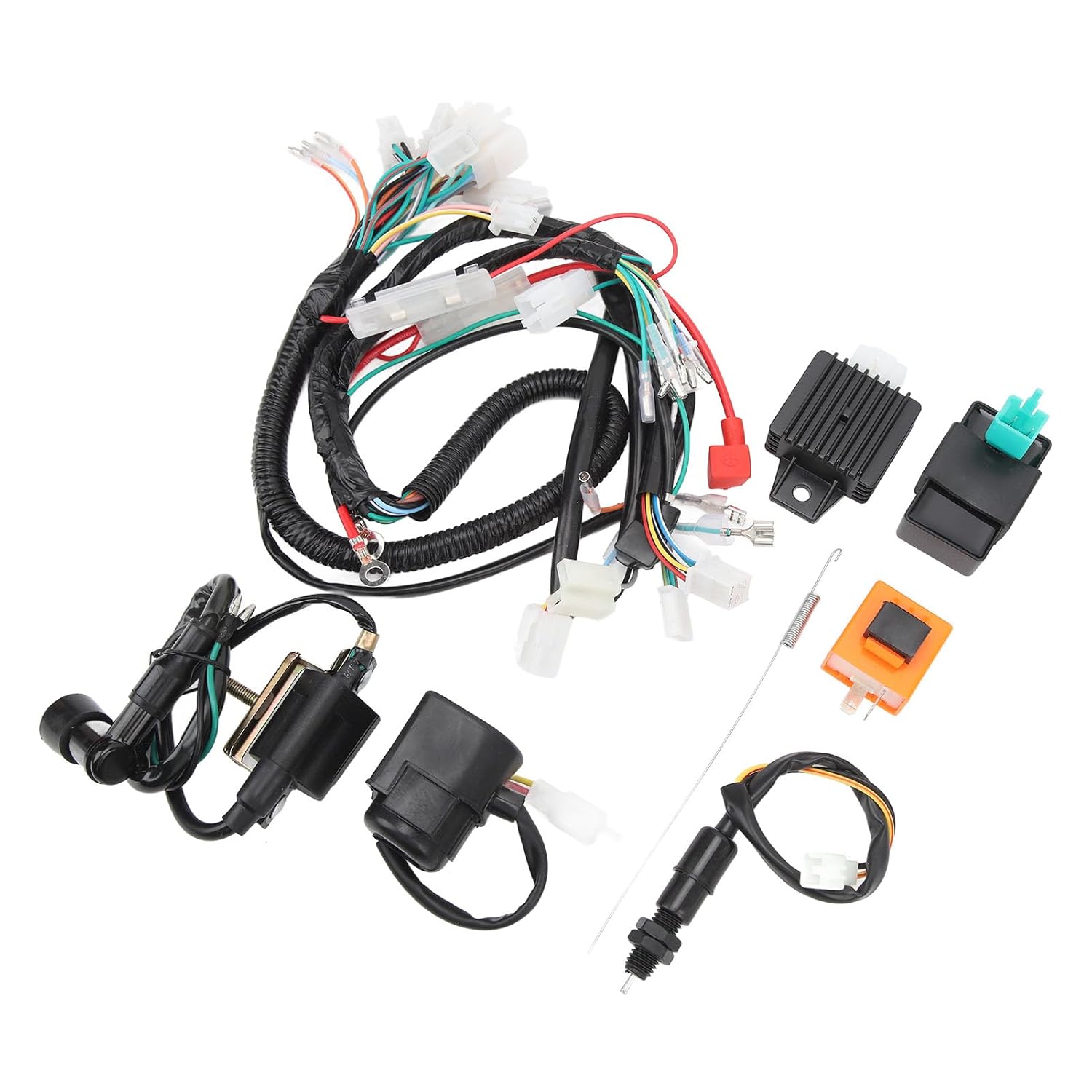 Motor Starter Wire Harness Kit Compatible with CT70 1969-1982 & 1991-1994 Engine Wiring Replacement for Electric Start Systems