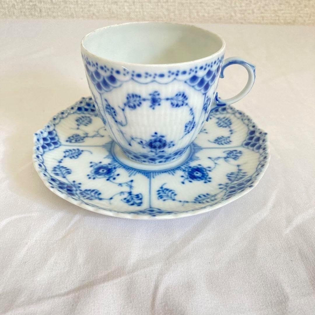 ロイヤルコペンハーゲンブルーフルーテッド カップ&ソーサー 2客