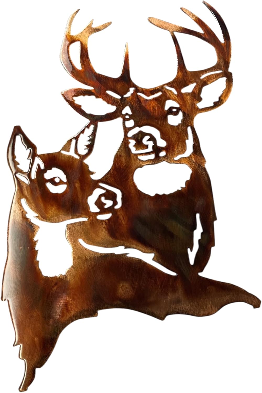 Deer Pair Metal Wall Art