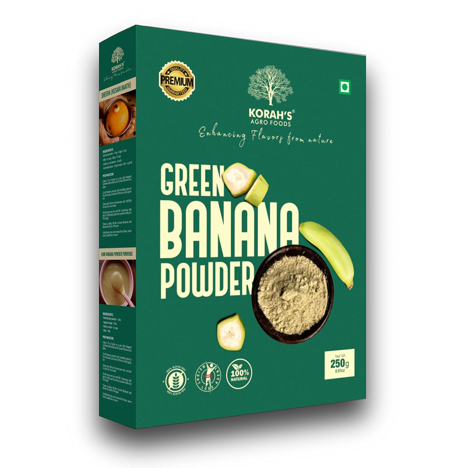 Korah's Agro Foods Kannan Kaya Banana Flour 250 Grams Banana Flour