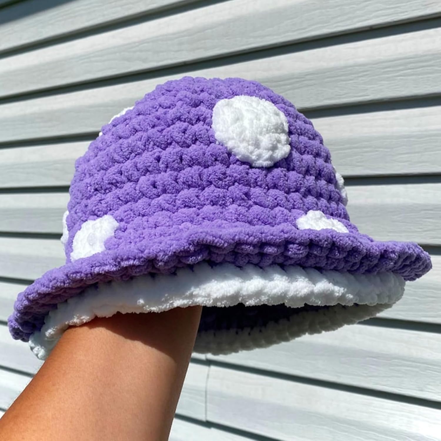 Halloween Crochet Fisherman Hat Soft Bucket Hat Cute Mushroom Women Novelty Photoshoots Witch Cosplay Girls Party Black