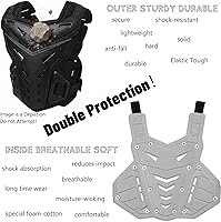 Vista 6 de Chaleco de Protección de Cuerpo Ligero para Motocicleta, Armadura para Cuerpo, Protector para Moto de Tierra, Carreras, Ciclismo, Esquí, Motocross