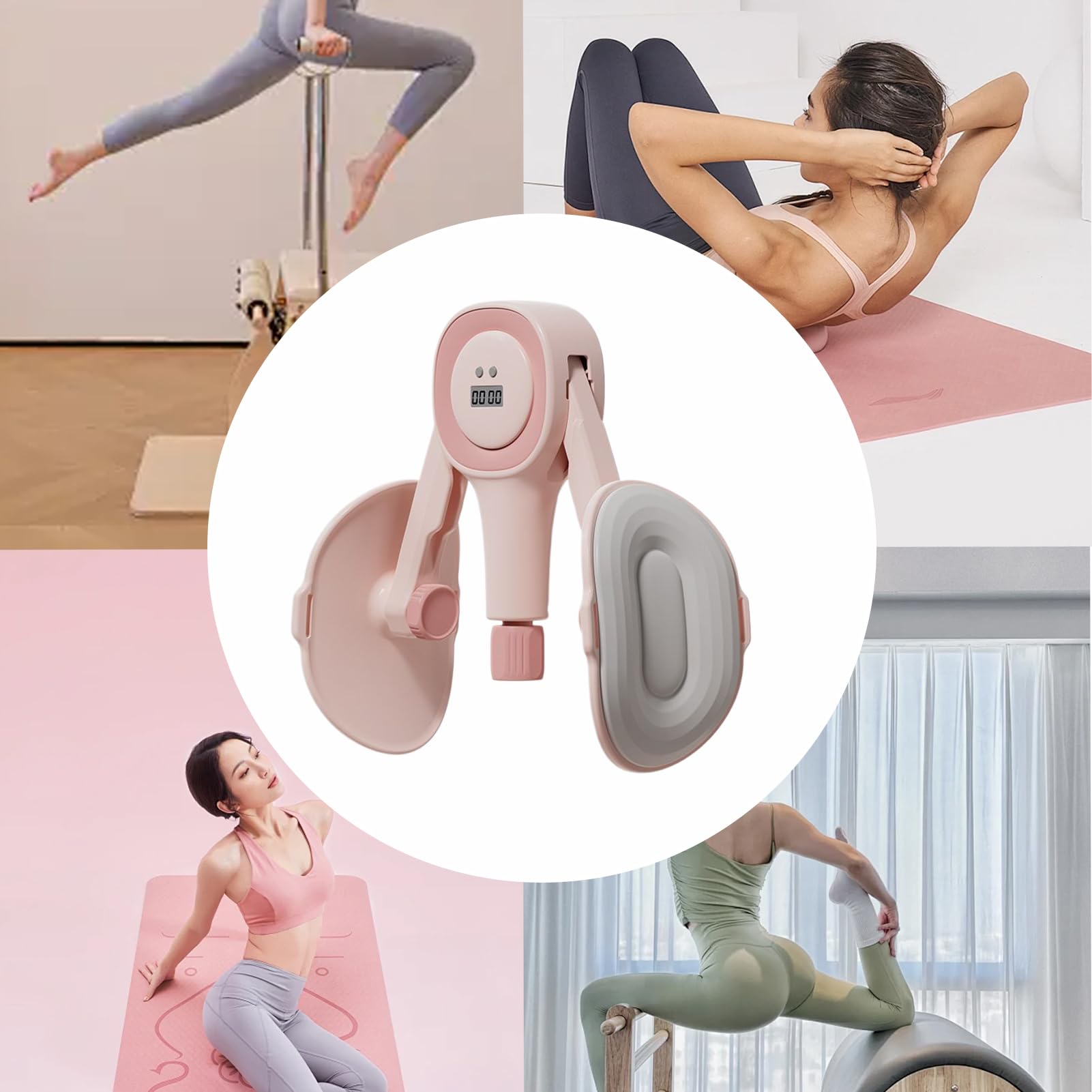 Entrenador de Suelo Pélvico | Pantalla Inteligente con Contador para Equipo de Fitness - Máquina Para Músculos Pélvicos Y De Piernas | Para Fortalecer Y Moldear Caderas En Mujeres, Hombres Y Postparto