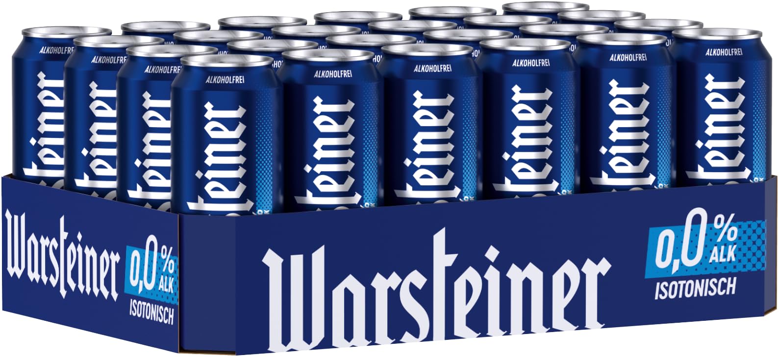 Warsteiner Pilsener Alkoholfrei 0,0%, Dosenbier EINWEG, isotonisches Pils Bier, (24 x 0.5 l)