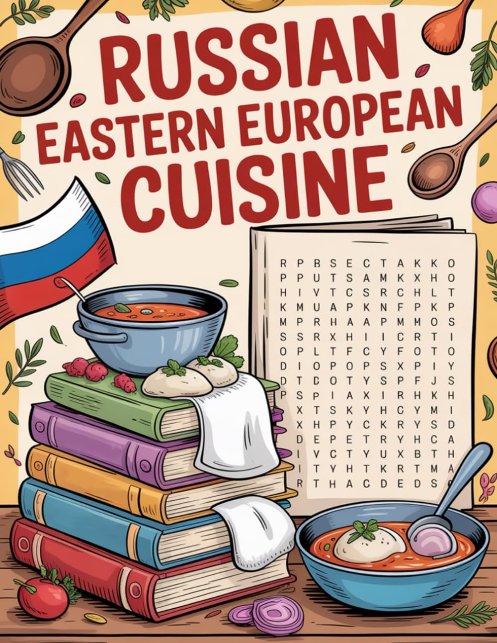 World Flavors: Russian & Eastern European Cuisine Word Search — Dishes, Ingredients & Traditions: Large Print