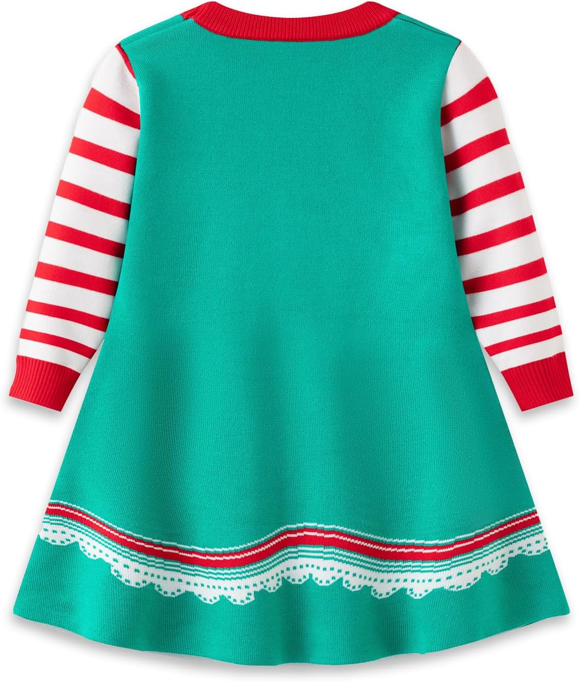 Toddler Christmas Sweater Dress Little Girls Winter Xmas Knit Dresses