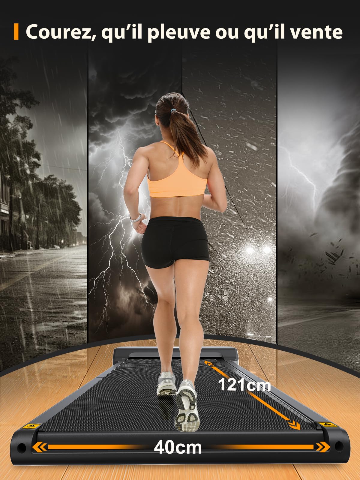 WalkingPad Tapis de Marche Pliable Électrique Silencieux 6 km/h avec Télécommande