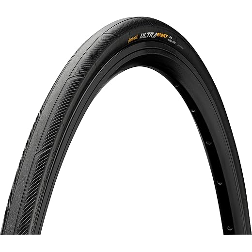Continental Pneu 700x28c Ultra Sport III Noir Souple E25 vélo Mixte, 28-622