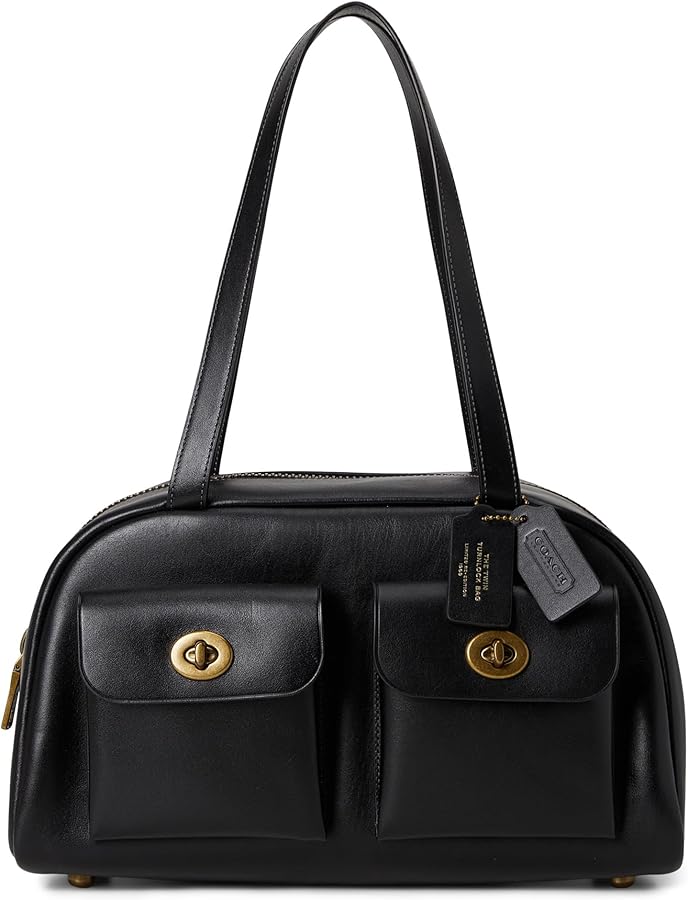 Amazon.com: Coach Twin Turnlock Bag, 1Z/Black : Clothing, Shoes