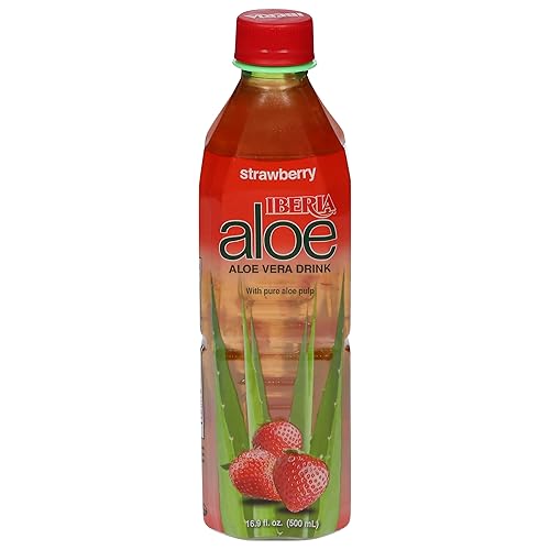 Miniatura 3 de Iberia  Bebida de Aloe Vera, sabor guanábana, 16.9 onzas líquidas (500 ml) (paquete de 24) botellas sin BPA (bisfenol A)