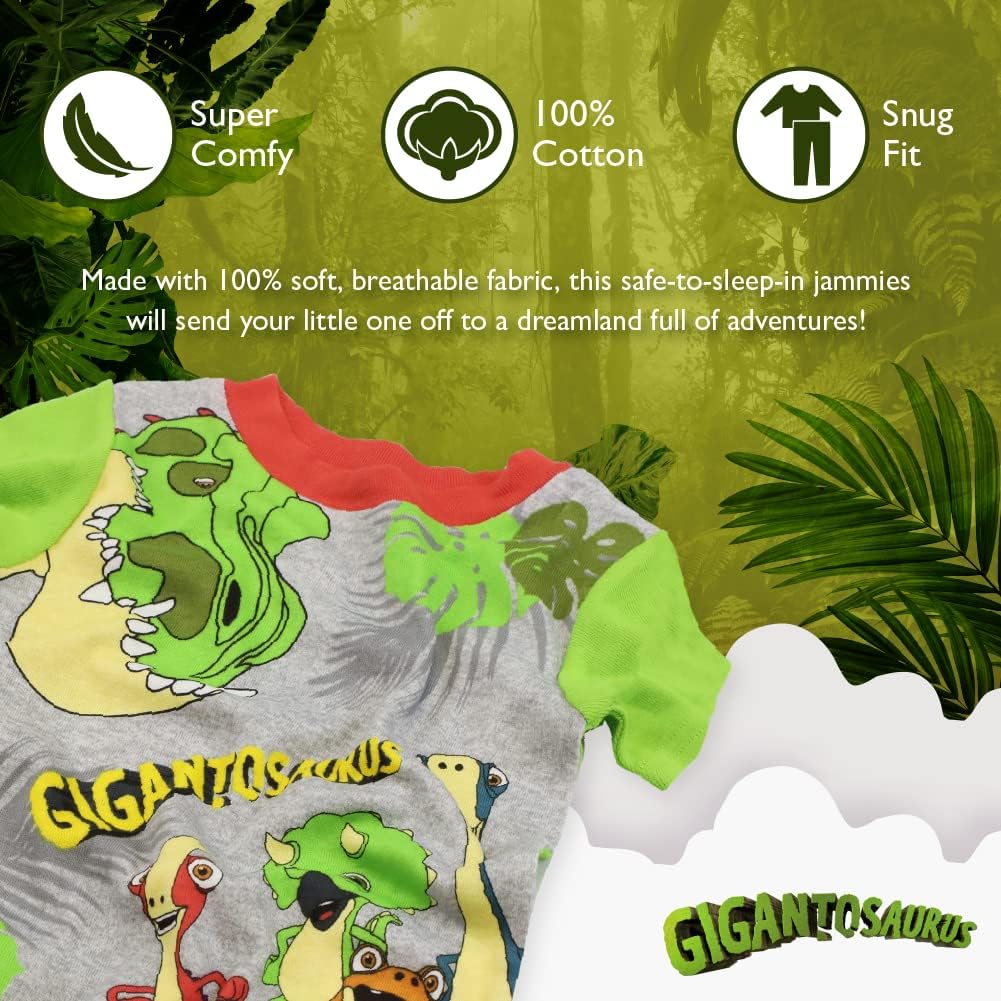 Disney boys 4-piece Snug-fit Cotton Pajama Set - Image 3