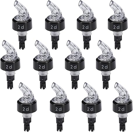 Bec Doseur Verre Liège Doseur Bar Cocktail Mizikuu Becs Verseurs 6 Pièces - Doseur Automatique 4cl Pour Bouteilles Spiritueux, Huile, Vin Tappi Per Bottiglie Olio Dosage Liquide Précis Cuisine