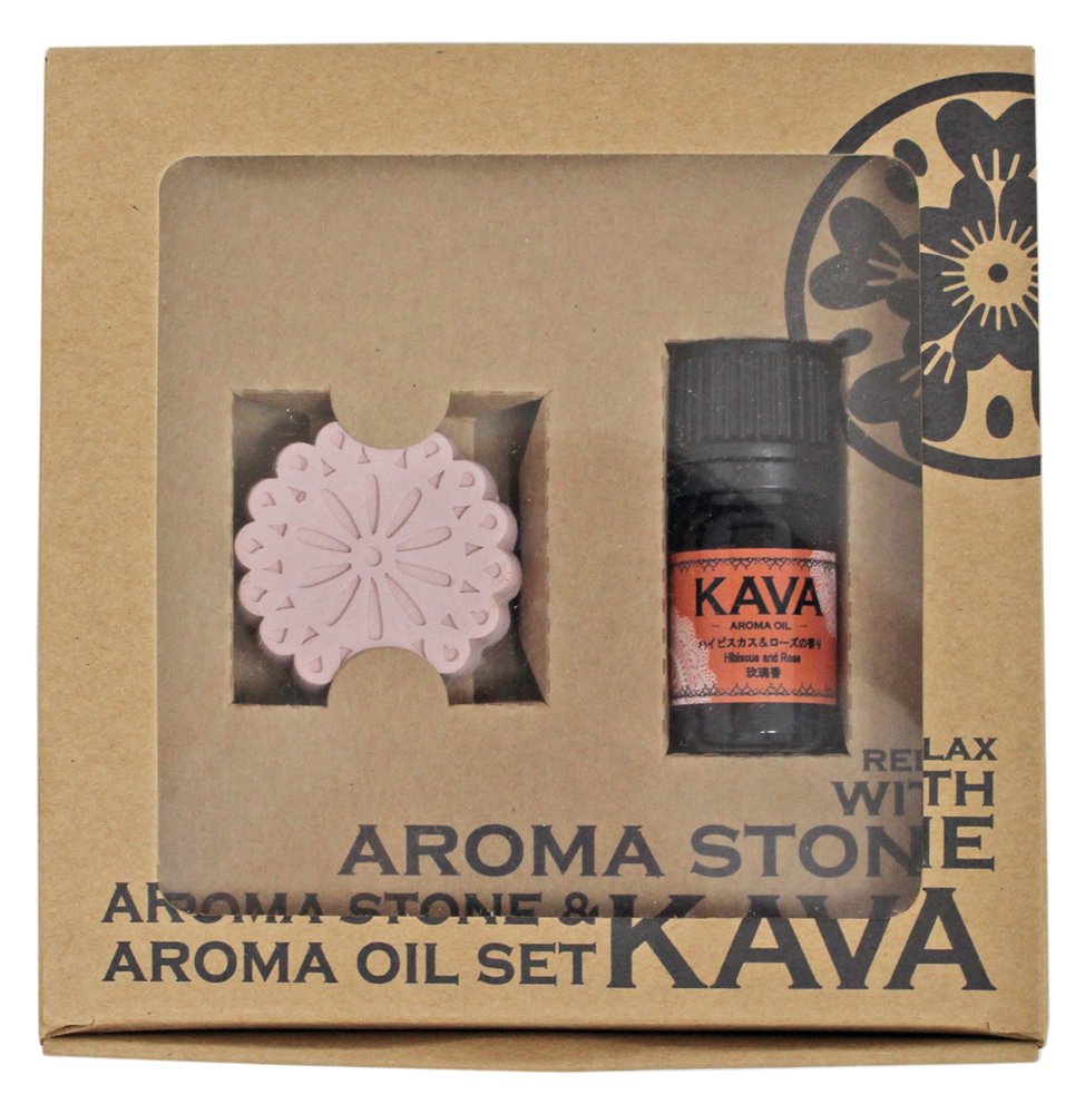 Amazon.co.jp: KAVAアロマストーンLACE&アロマオイルセット (アロマ