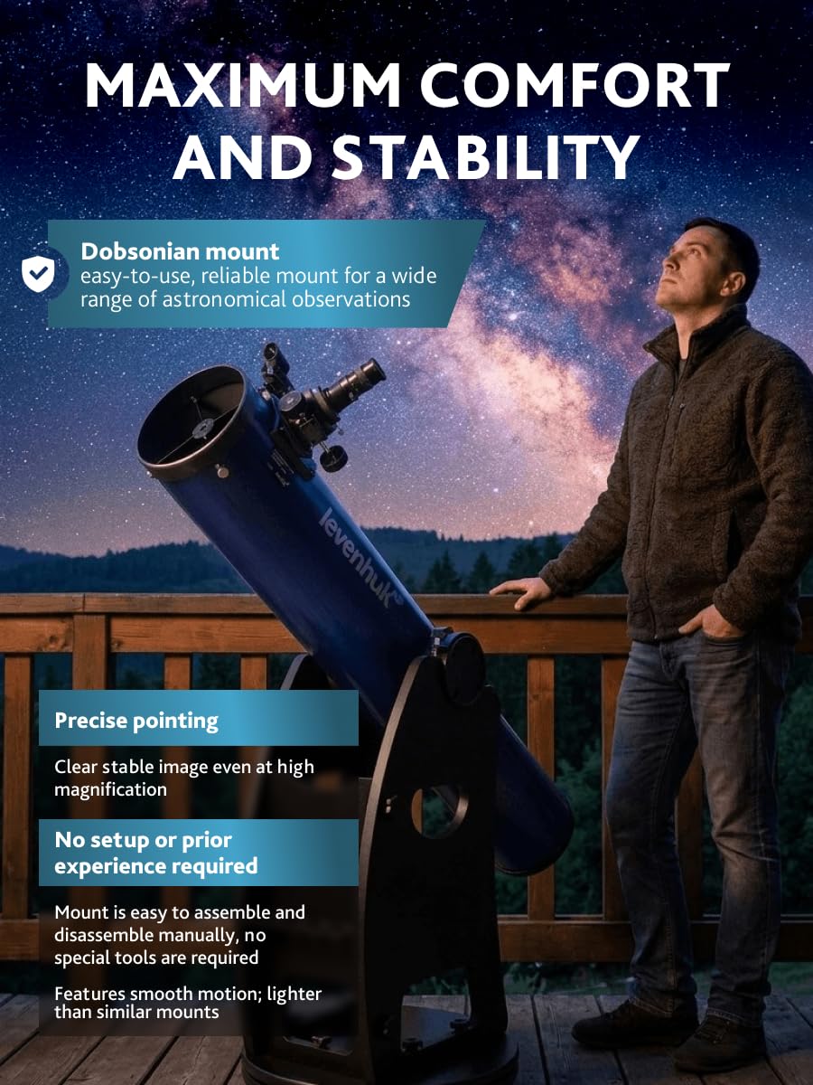 Telescopio Dobsoniano Levenhuk New Skyline Plus 8" (200/1200)